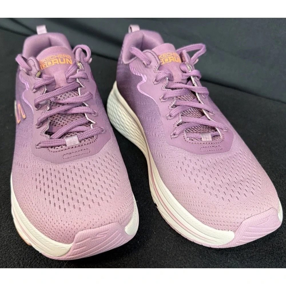 Skechers GORUN Max Cushioning Sneakers Purple Fade Mauve MVE WMNS 9.5 Copper